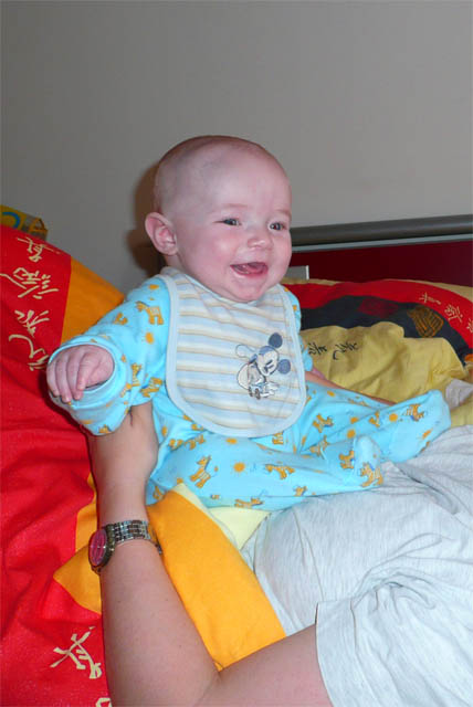 Florian lachend übers ganze Gesicht